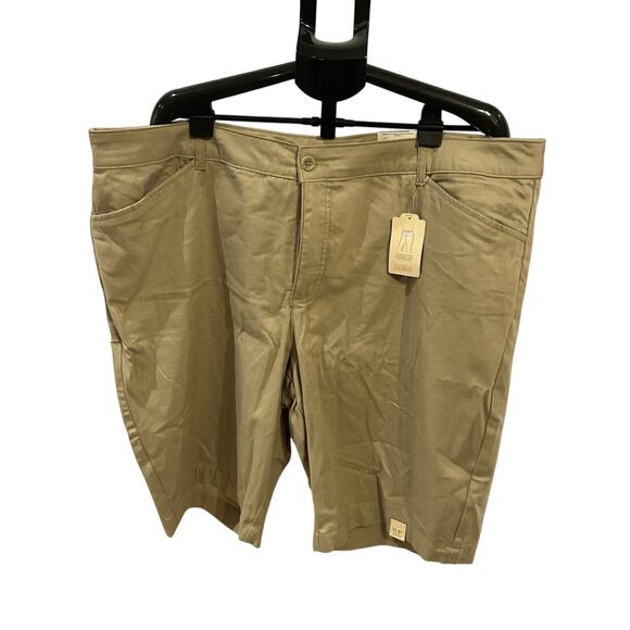 St. John's Bay Pants - NWT St.John's Bay Mid Rise Khaki Bermuda Shorts Women's size 22W